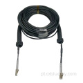 Conector de fibra óptica, cabo blindado, cabo